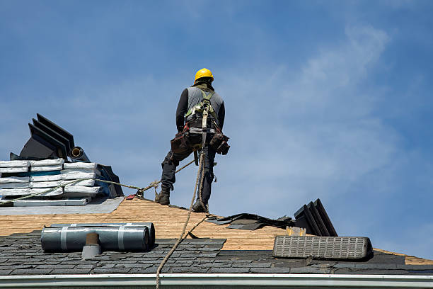 Professional Roofing technician working in Rush, KY